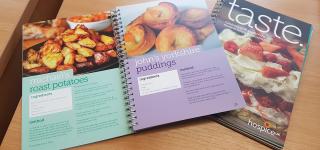 A photo of Hospice UK's taste cookbook