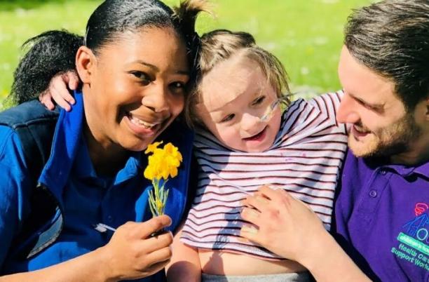Staff at Haven House caring for someone at the hospice