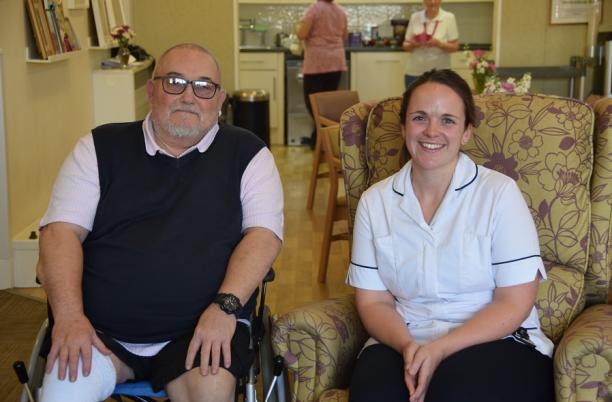 Barry, attending Birmingham St Mary's Hospice