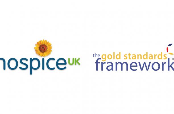 Hospice UK and Gold Standards Framework logo