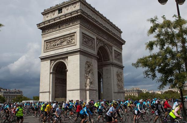 London to Paris event Arc De Triomphe