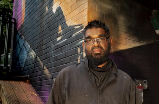 Portrait of the artist Mohammed Ali