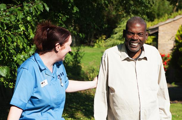 st-clare-hospice-nurse-and-patient