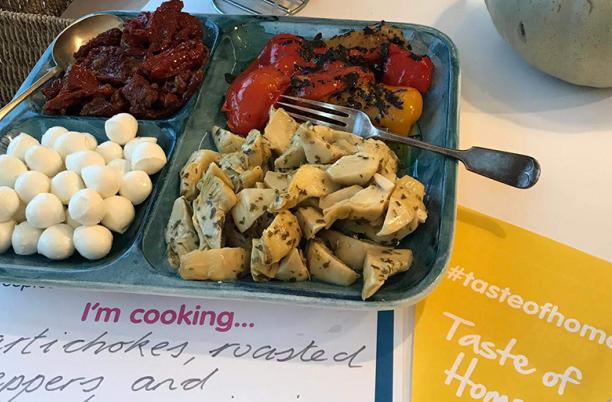 A photo of a Taste of Home event held by Hospice UK staff