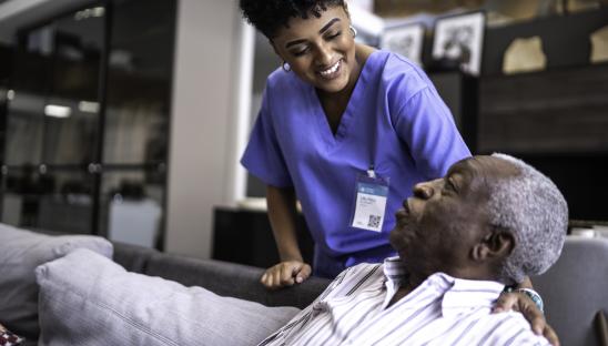 Patient with nurse