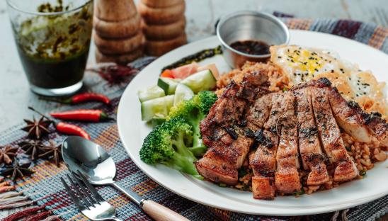 A stock photo of a meal